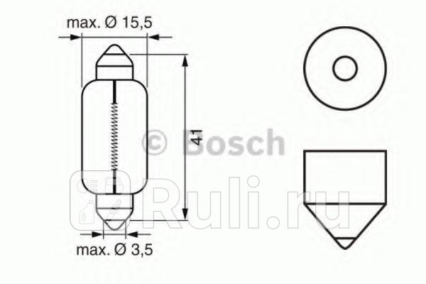 Лампа накаливания BOSCH 1987302238 100₽