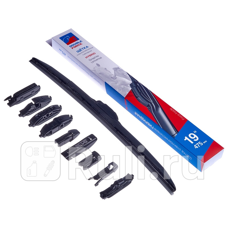 Щетка стеклоочистителя гибридная 475 мм 19 475 мм 19 DOUBLE FORCE DFHY19 620₽