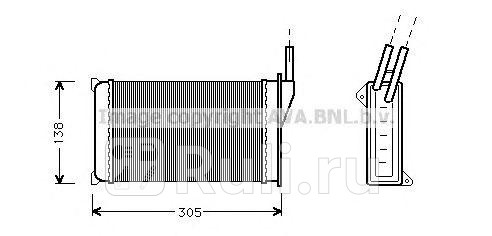 Радиатор отопителя AVA fd6093 2960₽