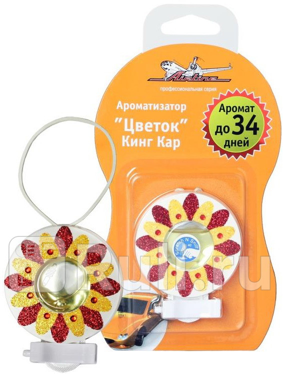Ароматизатор на дефлектор гелевый Цветок кинг кар AIRLINE af-d02-kc 260₽