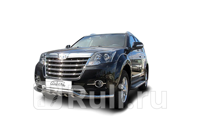 Защита переднего бампера d57 волна для Great Wall Hover H3 2014-2016 Arbori AFZDAGWHNRH301 25150₽