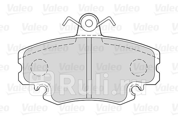 Колодки тормозные дисковые передние для Renault Symbol 1 (1999-2002) VALEO 301002