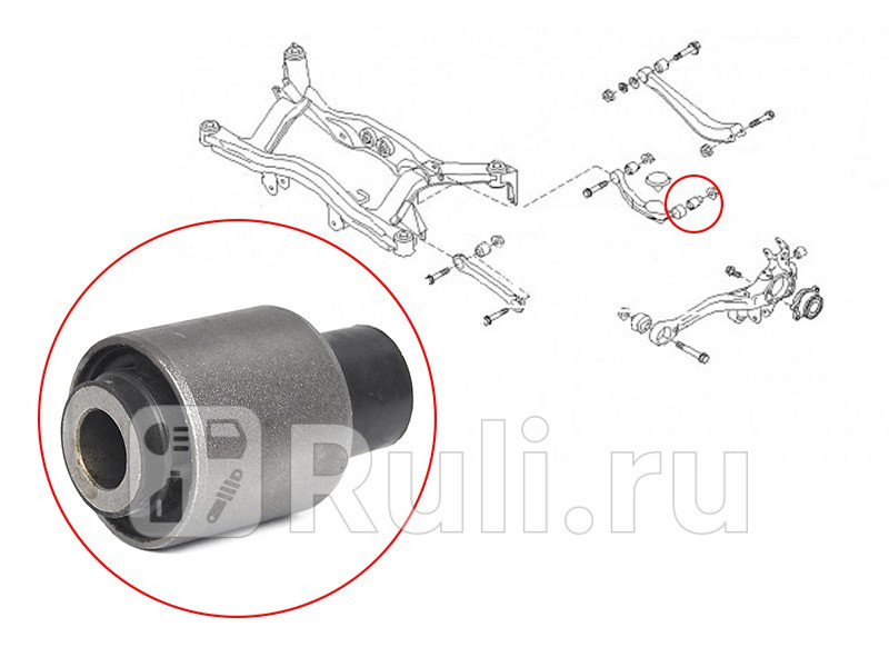 Сайлентблок задней поперечной тяги SUBARU LEGACY 97-09 SAT ST-20254-AE040 250₽