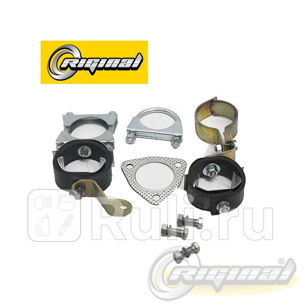 Ремкомплект крепления резонатора УАЗ 469, 3151 с карбюр. двс 00- (легковой) Riginal  Riginal RG31512-1203000-01