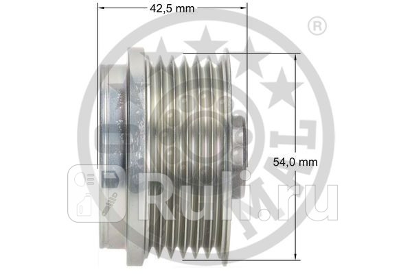 Шкив свободного хода генератора OPEL ASTRA G Caravan F35_ ASTRA G CC F48_ F08_ ASTRA G Stuf Optimal f5-1049 0₽