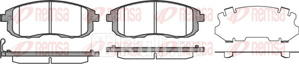 Колодки тормозные дисковые передние для Nissan Maxima A33 1999-2006 REMSA 029311 1700₽