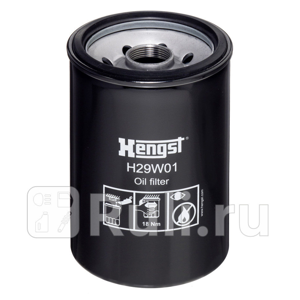 Фильтр масляный H29W01 W 11507 KOBELCO KOMATSU 6 штупДКВ HENGST H29W01 0₽