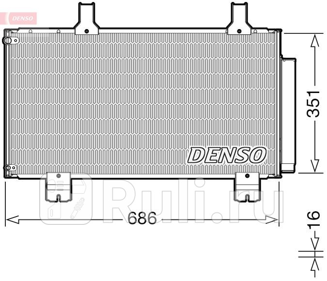 Радиатор кондиционера DENSO DCN40028 0₽
