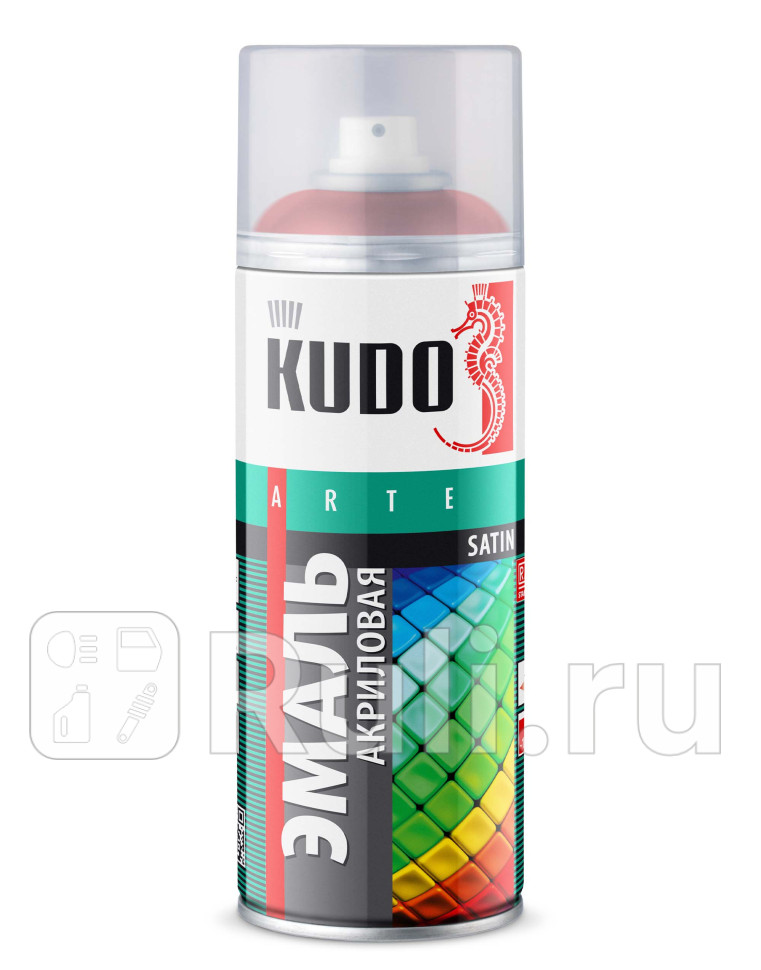 Краска аэрозольная Kudo RAL3020 алая satin акриловая полуматовая 520 мл KUDO KU-0A3020 520₽