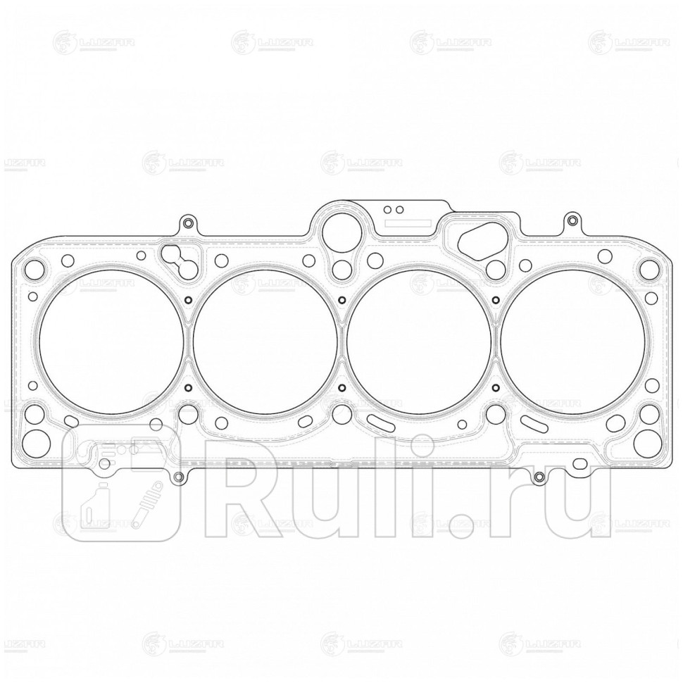 Прокладка ГБЦ для ам Skoda Octavia 05-WV Jetta 05-Golf VI 08- 16i LES 11804 LUZAR LES11804 3000₽