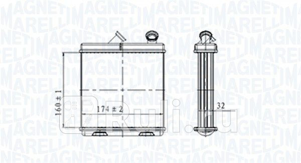 Радиатор печки MAGNETI MARELLI 350218465000 2960₽