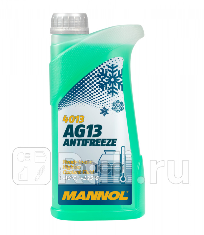 Антифриз AG13 Зеленый -40C готовый раствор 1л MANNOL 2040 480₽