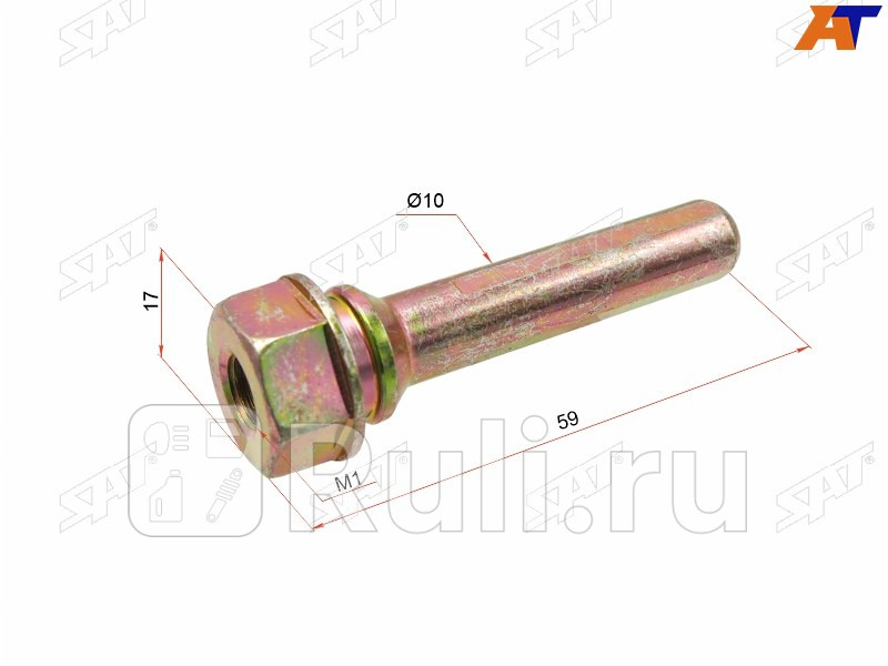 Направляющая суппорта зад верхняя KIA CEED 07- SAT ST-58221-1H000 200₽