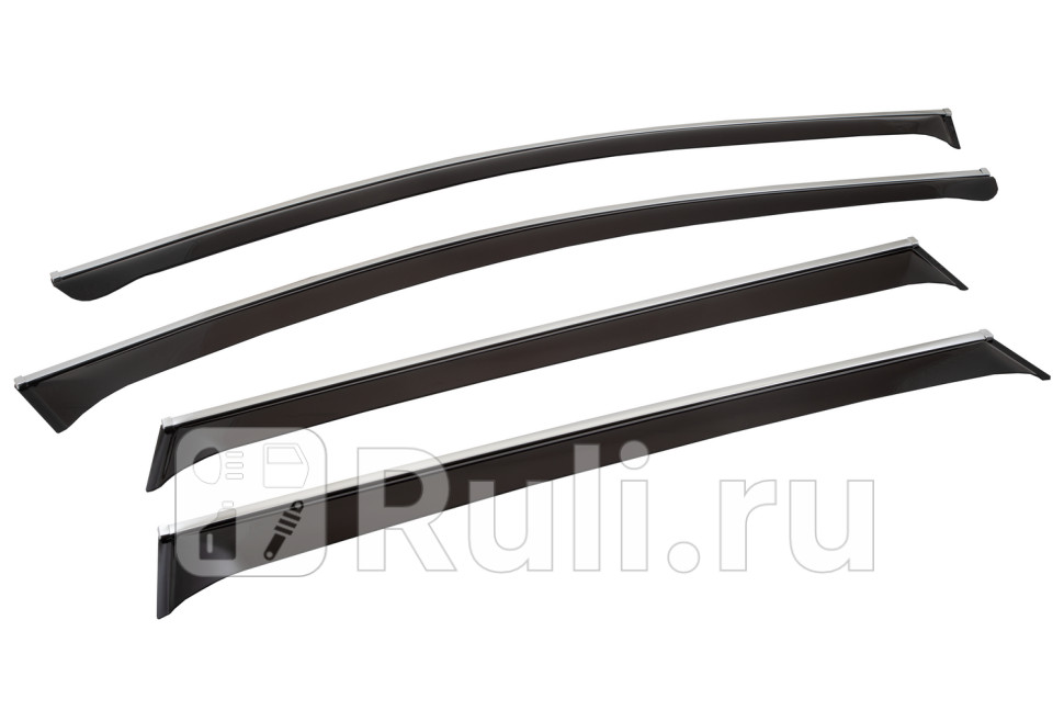 Дефлекторы окон (4 шт.) для Honda CR V 5 (2016-) Chromex CHROMEX.63005