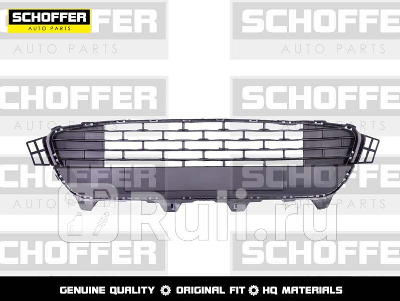 Решетка переднего бампера для Kia Rio 4 седан 2017-2021 SCHOFFER SHF02506 1230₽