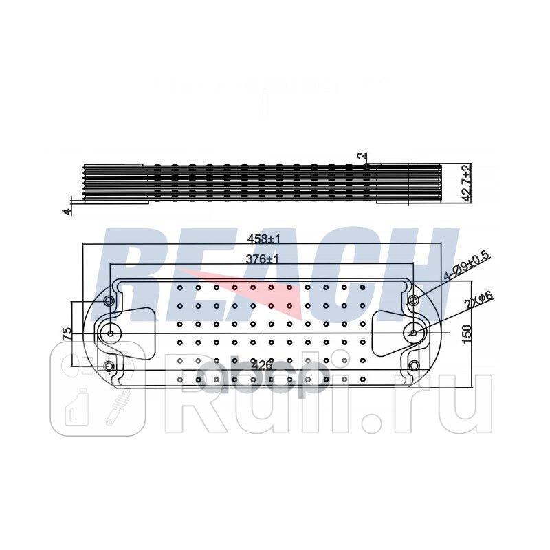 Масляный радиатор VolvoRenault REACH REACH 12412116 19640₽