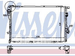 Радиатор охлаждения для BMW E38 1994-1998 NISSENS 60752A 16110₽