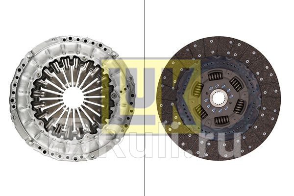 К-т сцепления d395 корзина диск без выжимного подшипника mb atego i 823-1823 LUK 640 3014 09 0₽