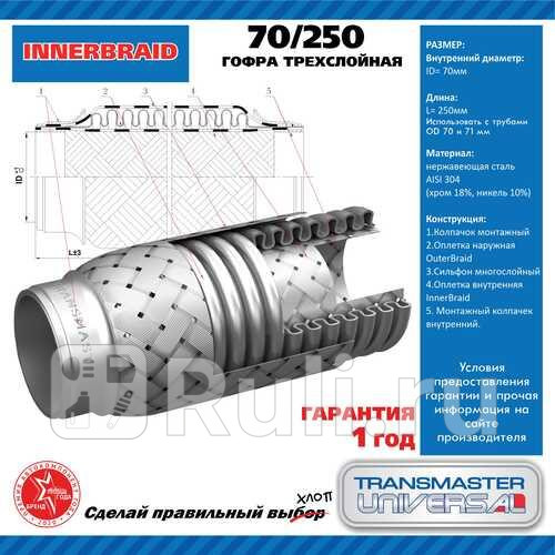 Компенсатор выхлопной трубы автомобиля 70-250 TRANSMASTER 70-250 1550₽