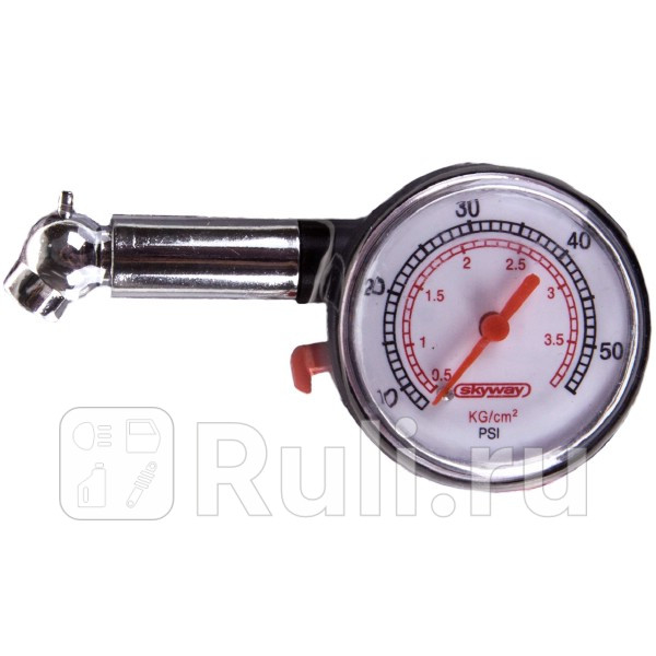 Манометр шинный до 35 атм пластиковый в блистере Skyway SKYWAY S07701003 200₽