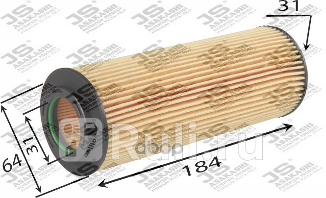 Фильтр масляный JS Asakashi OE0086 JS Asakashi OE0086 0₽