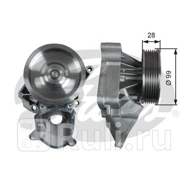 Водяной насос привода вспомогательных агрегатов DriveAlign GATES WP0125 6170₽