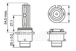 Лампа d2s 35w p32d-2 xenon gigalight hid BOSCH 1987302914 2940₽