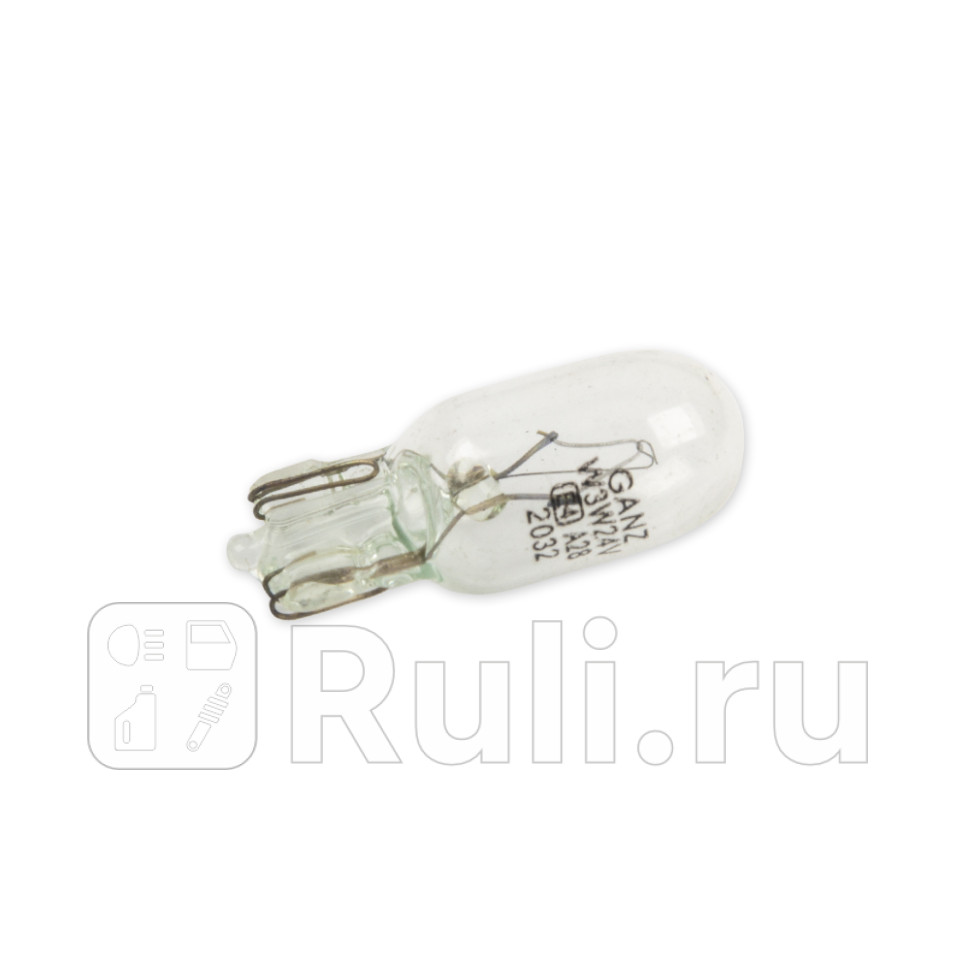Лампа 24V W3W 3W W21x95d 1 шт BOX GANZ GIP06030 20₽