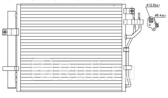 Радиатор кондиционера для Kia Picanto TA 2012- Forward 940219K 4010₽