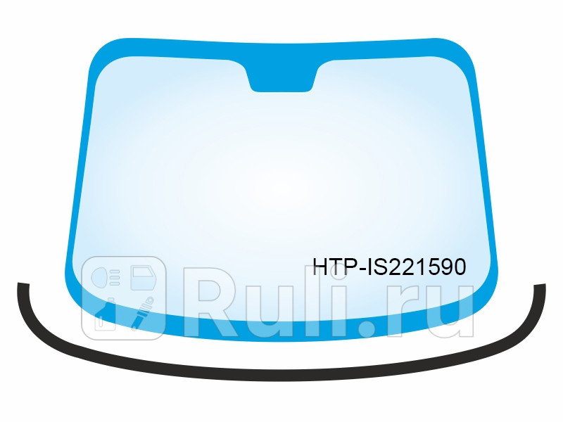 Молдинг лобового стекла (Снизу)  PMA HTP-IS221590