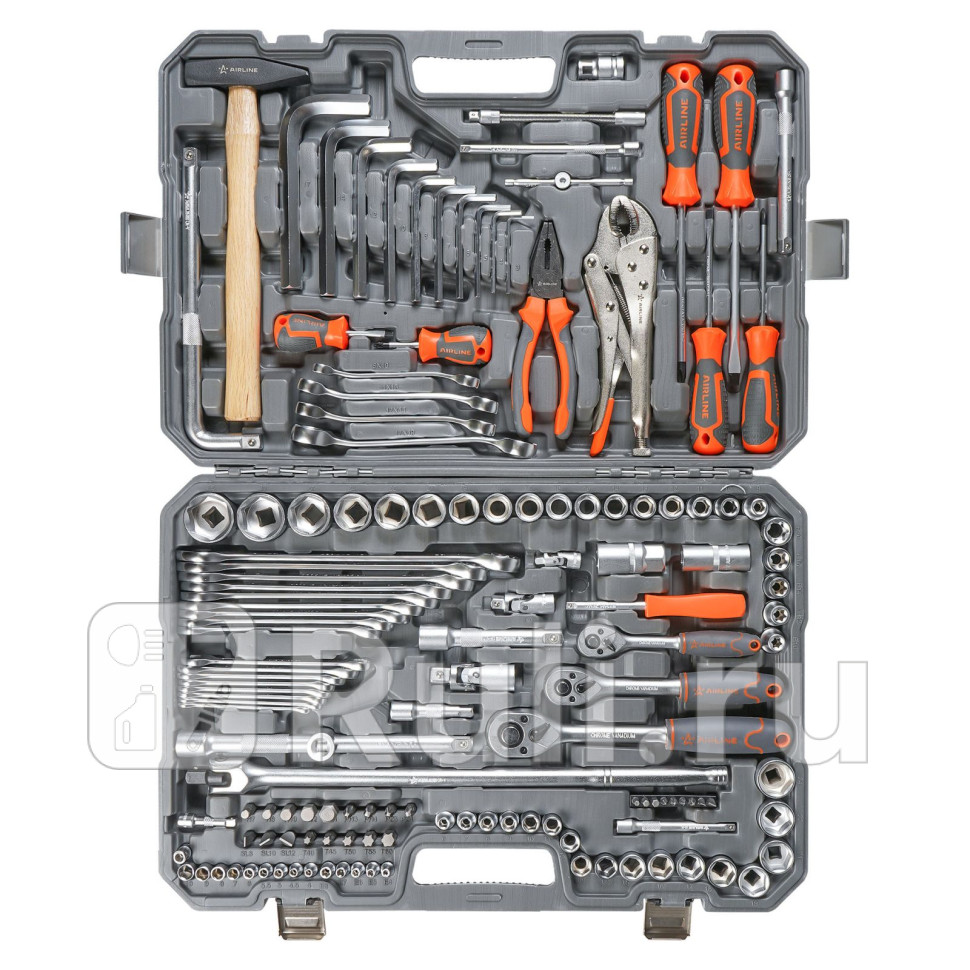 Набор инструментов универсальный 142 предмета пласткейс AIRLINE AT14253 16870₽