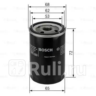 Фильтр масляный для Toyota Rush 2006-2016 BOSCH 0 986 452 028 500₽