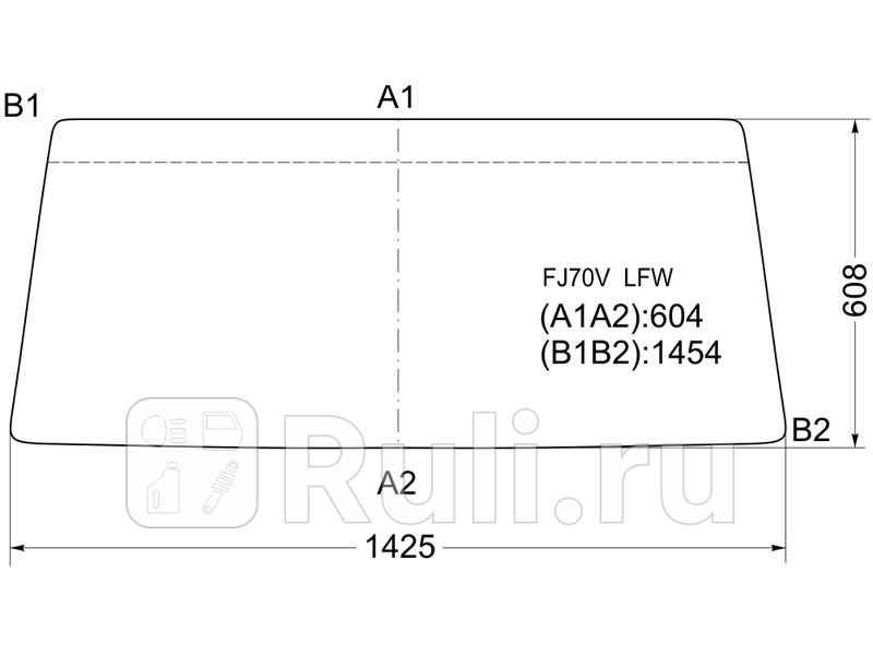 Лобовое стекло для Toyota Land Cruiser 70 1984-2007 SAT SPG-8263AGNBL LFW 4420₽
