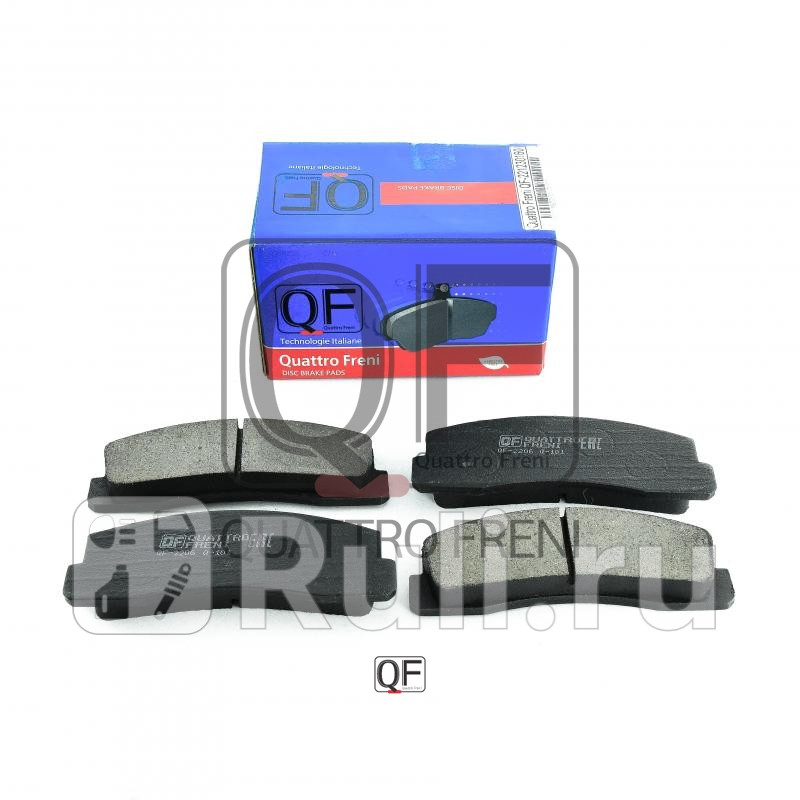 Колодки тормозные дисковые к-т fr Quattro Freni qf221230160 0₽