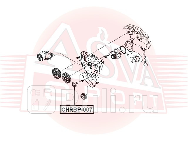РОЛИК ОБВОДНОЙ ASVA CHRBP007 1140₽