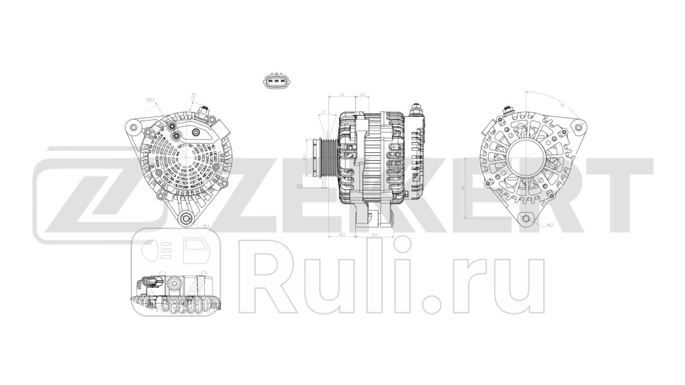 Генератор Chery Tiggo 4 T17 17- Zekkert ge-1023 13070₽