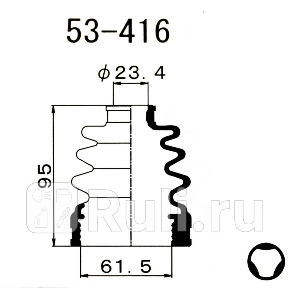 Пыльник привода Maruichi  MARUICHI 53416