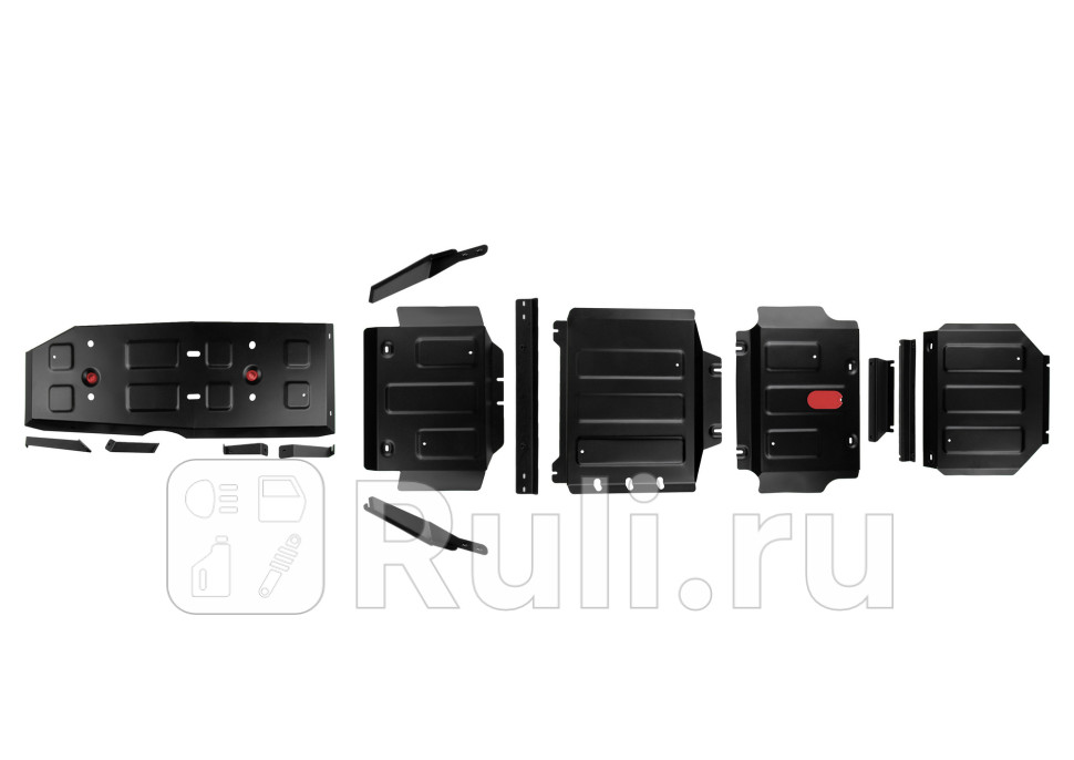 Защиты радиаторакартеракппраздаточной коробкибака комплект для JAC T9 2024-2024 АвтоБроня K111092161 19280₽