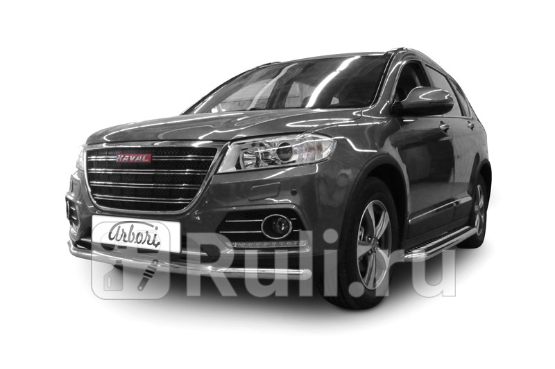 Защита переднего бампера d57 для Haval H6 2014- Arbori AFZDAHAVH603 18060₽