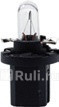 Лампа 12V 12W панель приборов с патроном BAX85d патрон черный NARVA 17035 80₽