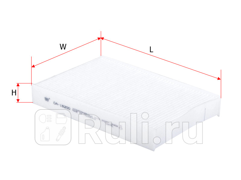 Фильтр салонный для Nissan Sentra 2012-2017 SAKURA CA18200 660₽