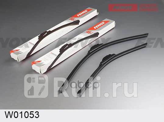 Комплект щеток стеклоочистителя бескаркасных 450mm600mm 2шт FENOX w01053 0₽