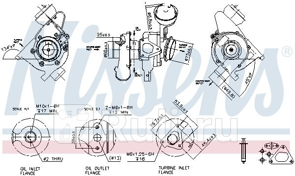 Турбокомпрессор MERCEDES SPRINTER 06- NISSENS 93192 0₽