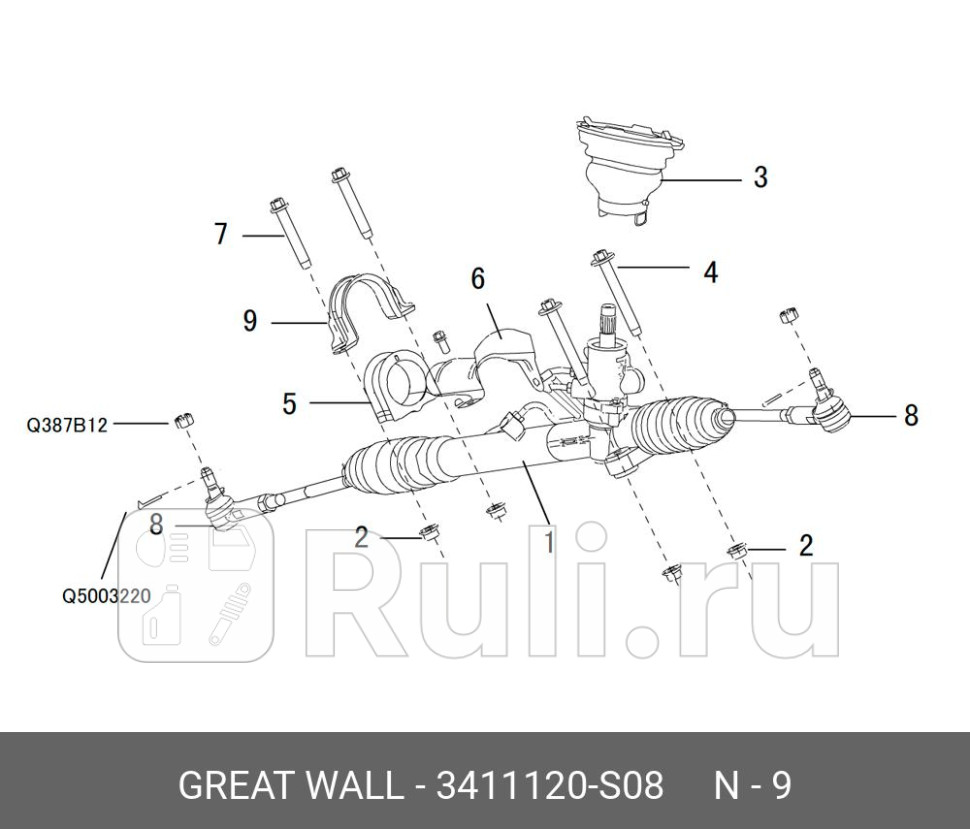 НАКОНЕЧНИК РУЛЕВОЙ FLORID COOLBEAR Great Wall 3411120S08 690₽