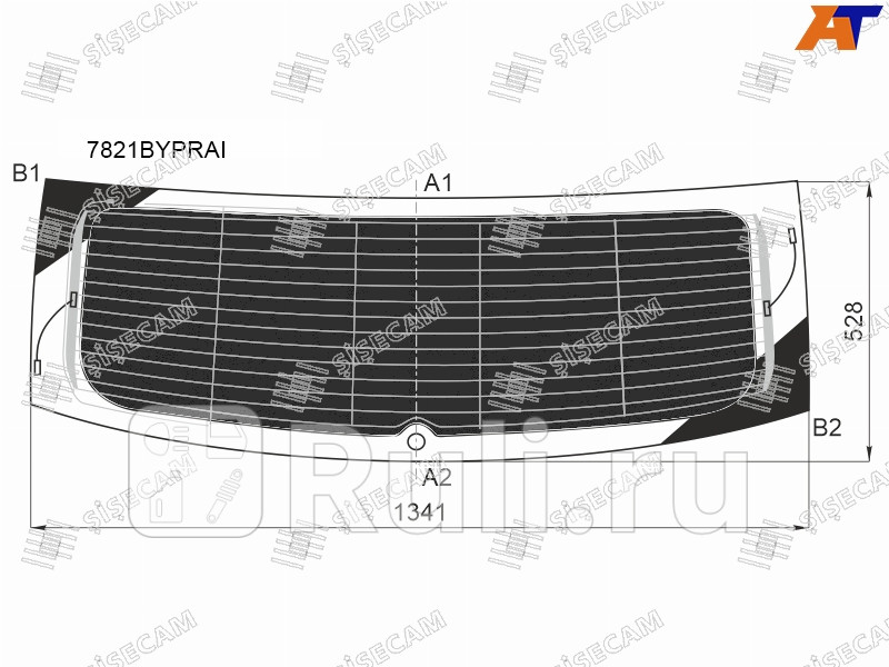 Стекло заднее для Skoda Karoq (2017-2021) SISECAM 7821BYPRAI