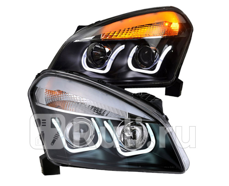 Тюнинг-фары (комплект) (LongDing) для Nissan Qashqai j10 (2008-2012) CS ...
