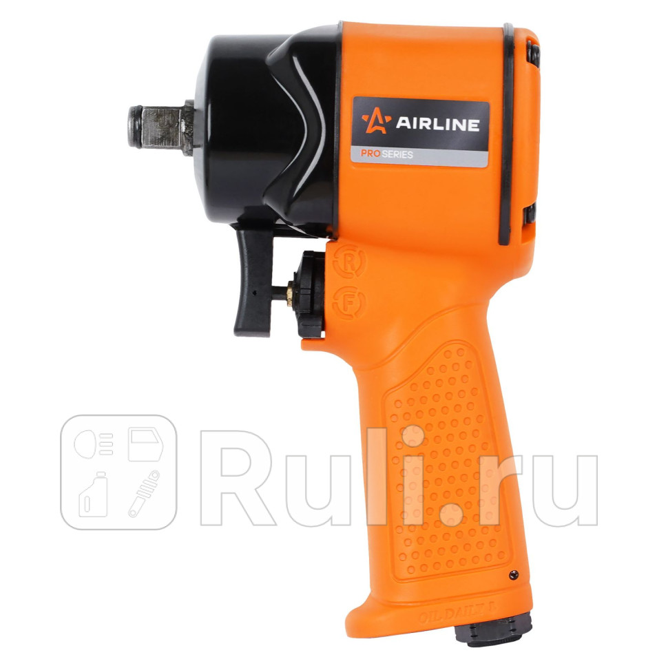 Гайковерт пневматический ударный композитный 12DR 610Нм PRO компакт AIRLINE ATAZ121 7630₽