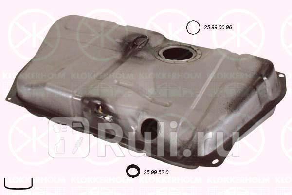 Бензобак для Ford Escort 1993-1996 KLOKKERHOLM 2530007 16200₽