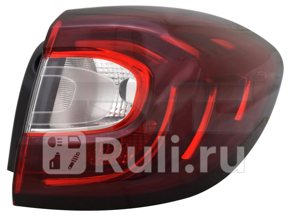 Фонарь правый задний в крыло для Renault Kaptur 2017- TYC 11-E427-06-2B 6780₽