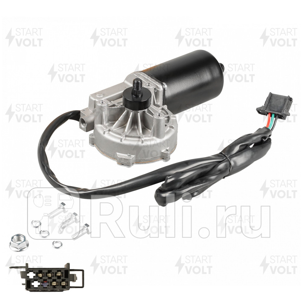 Моторедуктор стеклооч для ам Volvo Trucks FH12 93- плоский разъём VWF 1005 STARTVOLT VWF1005 6710₽